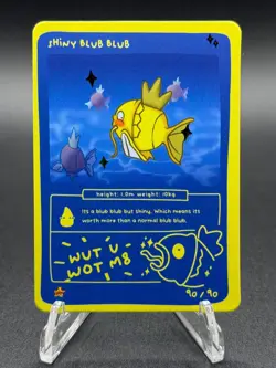 Pokedoodles Shiny Blub Blub 90/90 - Rare - Pokemon Shiny Magikarp Fan Art - Image 2