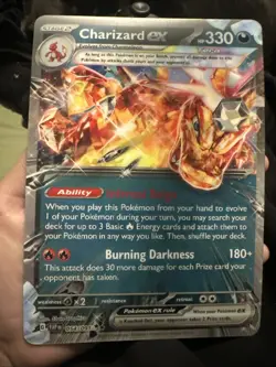 Charizard ex 054/091 - Jumbo Lenticular Exclusive Promo SVP196 - Pokemon TCG - Image 1