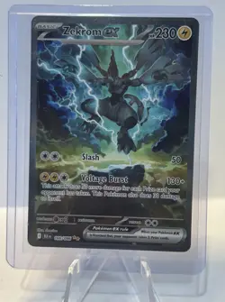 Zekrom EX Sir 166/086 Pokemon Black Bolt Full Art English - Image 1