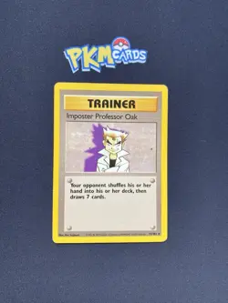 Pokemon TCG Imposter Professor Oak 73/102 Regular Rare MP. - Image 1