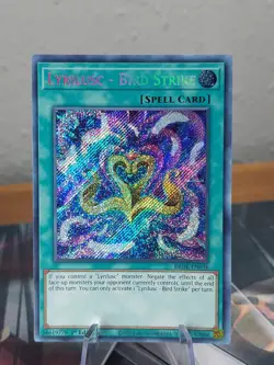 YuGioh Lyrilusc - Bird Strike LP (1st Ed.) BROL-EN036 Secret Rare Card - Image 1