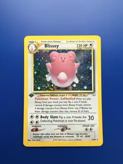 Blissey 02/64 Neo Revelation 1st Edition Holo Rare Pokemon Card TCG WOTC LP - Image 1