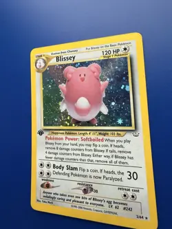 Blissey 02/64 Neo Revelation 1st Edition Holo Rare Pokemon Card TCG WOTC LP - Image 3