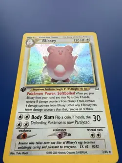 Blissey 02/64 Neo Revelation 1st Edition Holo Rare Pokemon Card TCG WOTC LP - Image 4