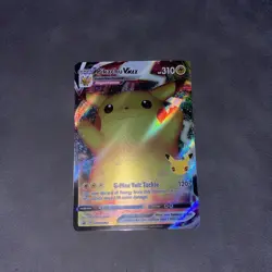 Pokemon Pikachu VMAX SWSH062 Celebrations Black Star Promo Card - Image 1