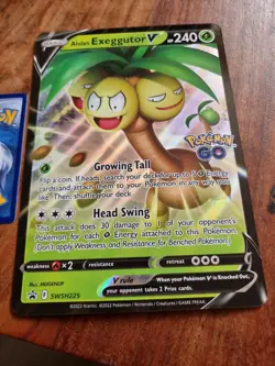 Pokemon Go Oversized Card Alolan Exeggutor V Swsh225 Black Star Promo Mint - Image 1
