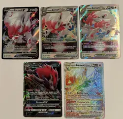 Pokemon ZOROARK 5 Card Lot ~ VStar Secret Rare GX V Hisuian - Image 1