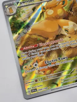 Pawmot 209/198 Scarlet & Violet Base Set Illustration Rare Holo Pokemon Card - Image 5