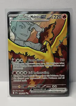 Pokemon Card Team Rocket’s Moltres EX 208/182 Destined Rivals Near Mint - Image 1