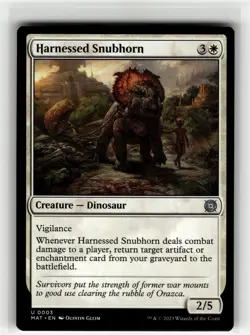 HARNESSED SNUBHORN The Aftermath #3 MAT(NM+)(MTG) - Image 1