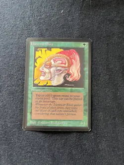 Magic the Gathering Llanowar Elves Beta NM - Image 1