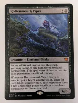 Rottenmouth Viper Bloomburrow - MTG MYTHIC - Image 1