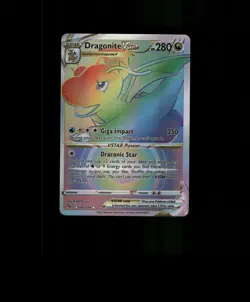Fan-ART READ DESCRIPTION BELOW HOLO Dragonite Card Dragonite Pokemon Card p3 - Image 1