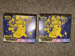 Pokemon TCG Surging Sparks Pokemon Center Elite Trainer Box ETB New/Sealed x 2 - Image 3
