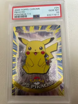 2000 TOPPS CHROME PIKA HU POKEMON T.V. #25 - Image 1