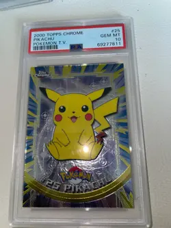 2000 TOPPS CHROME PIKA HU POKEMON T.V. #25 - Image 2