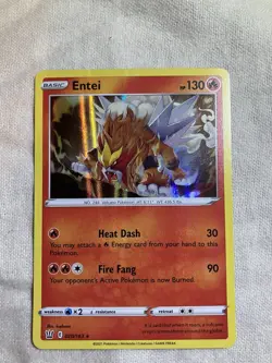 Pokemon TCG Entei Holo Rare 020/163 In NM Condition - Image 1
