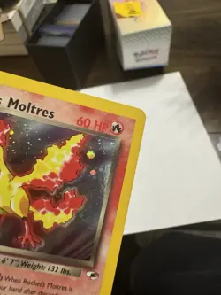 Rocket's Moltres Gym Heroes Holo Rare 12/132 Pokemon Card PSA 10 Contender SWIRL - Image 2