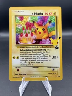 Birthday Pikachu WP24 Holo Promo Pokemon TCG Celebrations CEL 2021 NM Deutsch - Image 1
