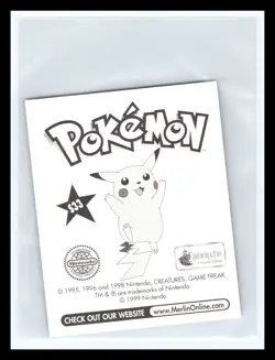 💥 Professor Oak Merlin Pokemon 1999 Album Sticker Silver Prism Holo # S33 - Image 2