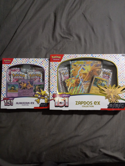 pokemon 151 zapdos ex and alakazam ex collection box - Image 1