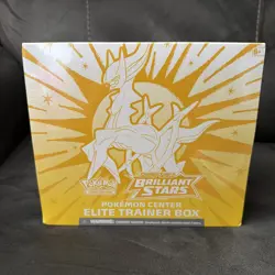 Pokemon Center Brilliant Stars ETB Pokemon TCG Sword & Shield Elite Trainer Box - Image 1