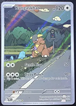 2025 Pokemon TCG Destined Rivals Kangaskhan 204/182 Illustration Rare Holo - Image 1