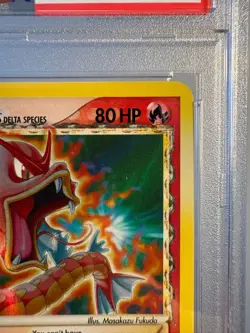 [PSA 8] - POKEMON EX HOLON PHANTOMS: GYARADOS GOLD STAR #102 - Image 3