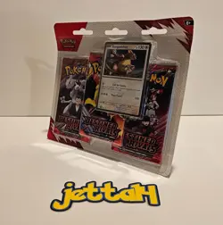 Pokemon - Destined Rivals - 3-Pack Blister (Kangaskhan) SV10 NEW/SEALED! - Image 1