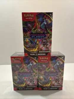 Pokemon Mega Evolution Phantasmal Flames Booster Bundle Lot Of 3 - Image 1