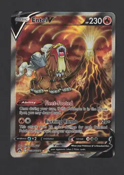 Entei V Crown Zenith Galarian Gallery Holo Ultra Rare Pokemon TCG GG36/GG70 - Image 1