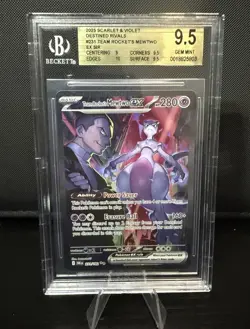 Pokemon Team Rocket's Mewtwo EX 231/182 Destined Rivals BGS 9.5 Gem Mint Beckett - Image 1
