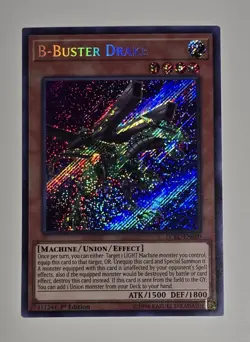 B-Buster Drake LCKC-EN020 Secret Rare 1st Edition Yugioh TCG Card NM/M - Image 1