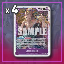 Black Maria OP08-074 SR Super Rare Two Legends ONE PIECE TCG x4 - Image 1