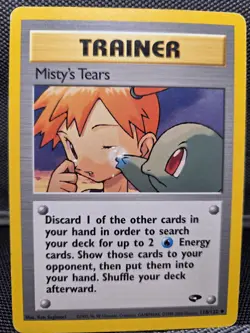 Pokemon TCG Trainer Misty's Tears Gym Challenge Card 118/132 MP - Image 1