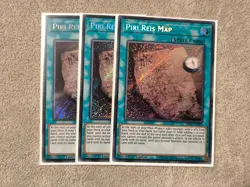 Piri Reis Map (1st, Secret) x3 - BROL-EN023 - Playset of YuGiOh Cards - Image 1