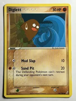 Diglett Crystal Guardians 50/100 MP-LP Pokemon Card - Image 1