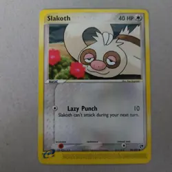 Slakoth EX Sandstorm 80/100 Common Nintendo Collectible Pokemon Card - Image 1