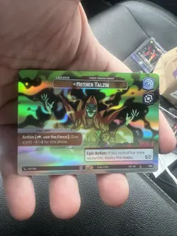 Star Wars Unlimited Mother Talzin Leader Unit Holo Card Stock Card - Image 1