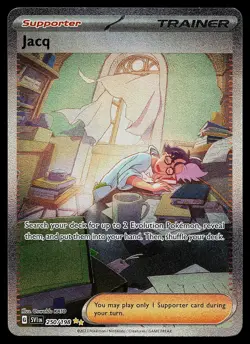 Pokemon Card - Jacq Scarlet & Violet Base Set 250/198 Holo SIR - Image 1