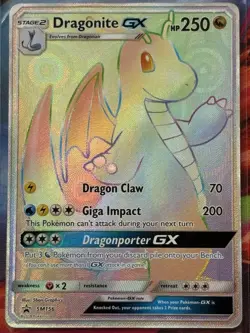 Pokemon Dragonite GX SM156 Black Star Promo Holo Card - Image 1