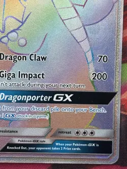 Pokemon Dragonite GX SM156 Black Star Promo Holo Card - Image 5