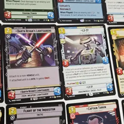 Star Wars Unlimited Card Lot Of 51 TCG 1 Legendary 14 Rare 36 Uncommon - Image 4
