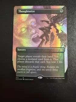 MTG - NM - Thoughtseize - Double Masters - Foil Borderless - Image 1