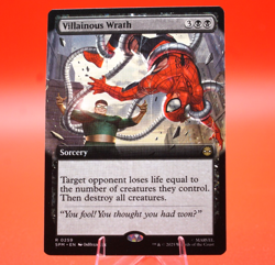 Villainous Wrath | #259 | Rare | Extended Art | Regular | MTG | Spider-Man - Image 1