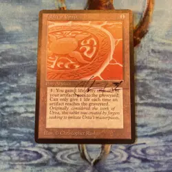 1x Tablet of Epityr ~ NM ~ Antiquities Signed Christopher Rush - Image 1