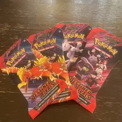 Pokemon Lot Of 4Scarlet & Violet Destined Rivals Sleeved Packs BRAND NEW &Sealed - Image 1