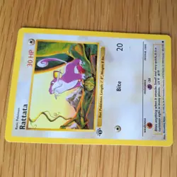 1ST EDITION SHADOWLESS RATTATA 61/102 POKEMON CARD (BASE SET) - Image 3