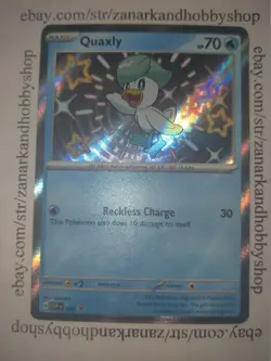 Pokemon Quaxly SVP 082 Black Star Promo Holo NM - Image 2