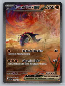 Great Tusk ex 246/198 Special Illustration Rare Scarlet & Violet Pokemon - Image 1